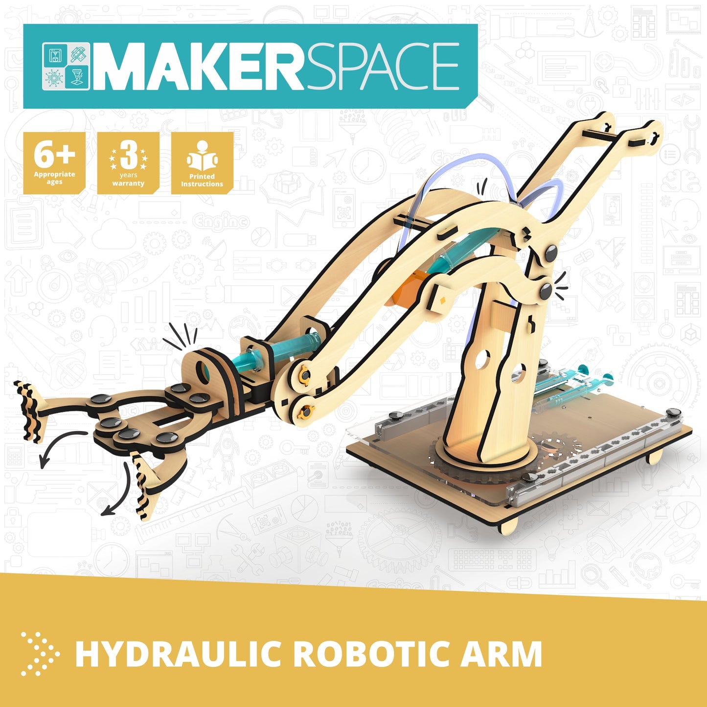 MAKERSPACE DIY: Hydraulic Robotic Arm