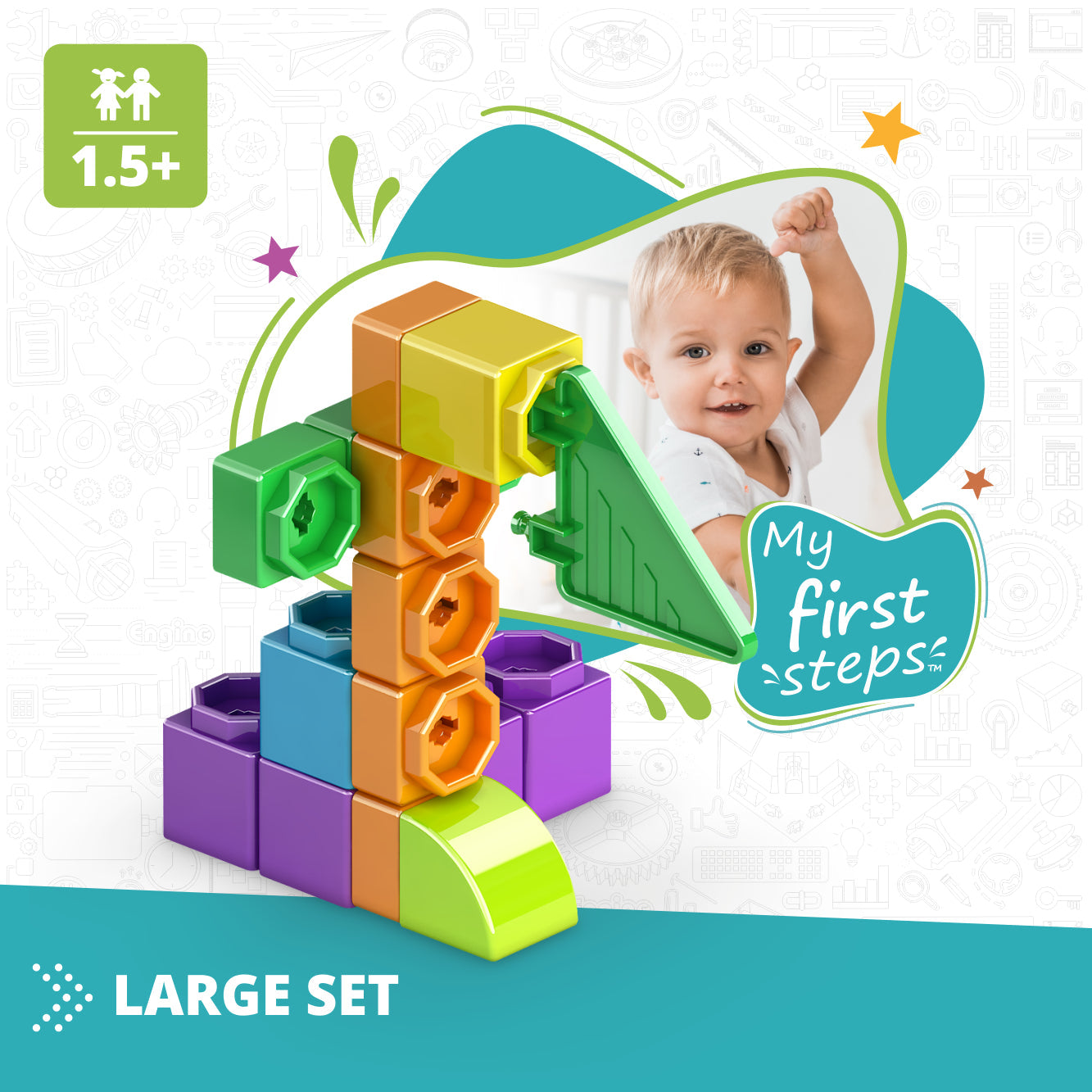 MY FIRST STEPS - LARGE SET (in plastic tub)