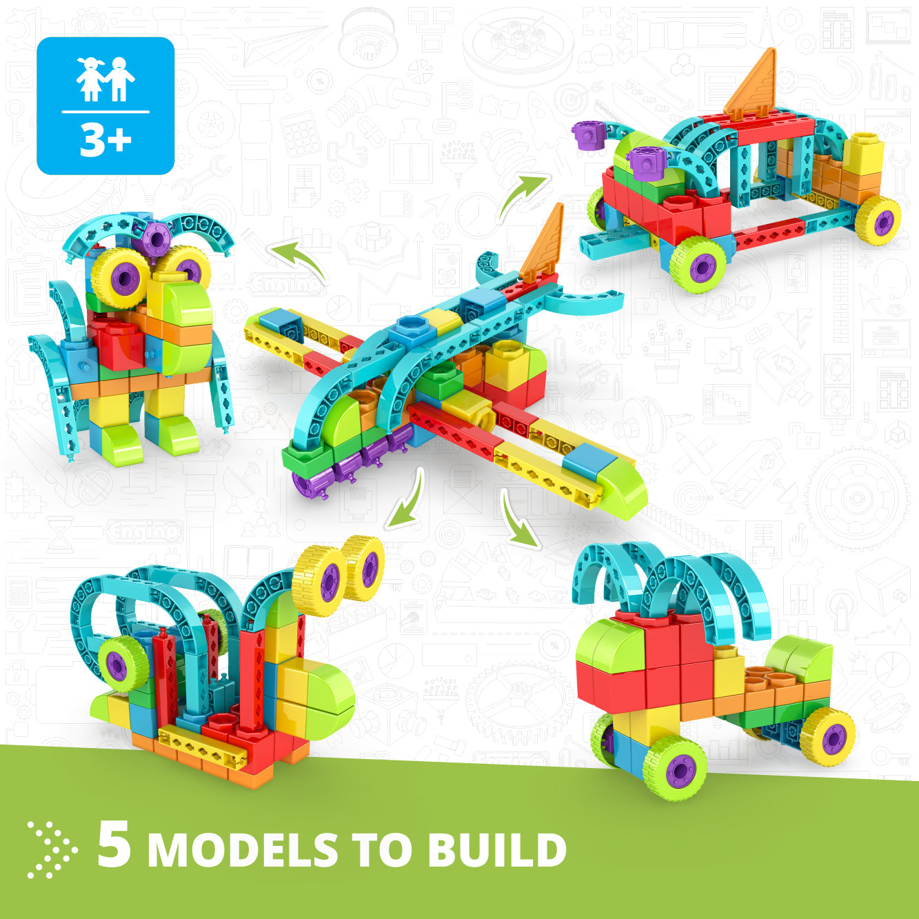 "airplane" with 5 bonus models