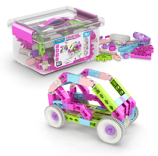 Engino Creative Engineering Maker Girl Set – Engineering Toys for Girls Ages 7+ (20 Models to Build)