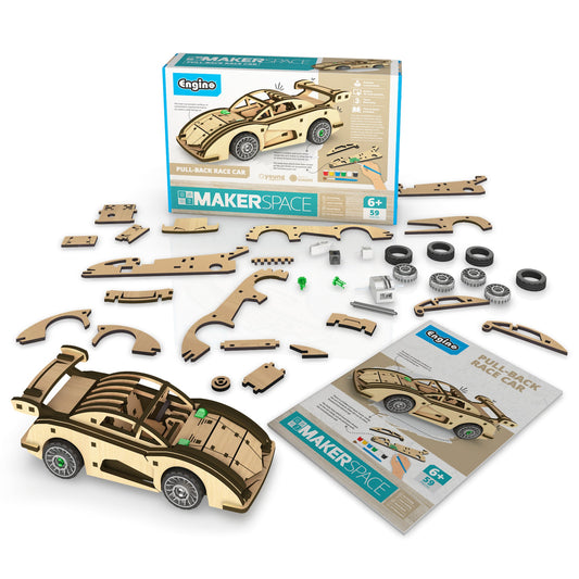 MAKERSPACE DIY: Pull-back race car