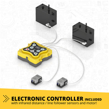 Engino Discovering STEM Robotics Set – Mini ERP 2.0 Bauen und Programmieren von Robotern mit Codierung für Kinder ab 9 Jahren (8 Modelle zum Bauen)