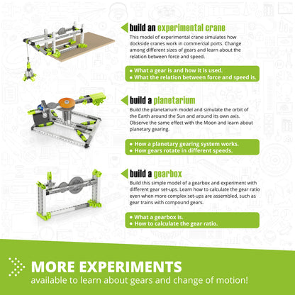 Engino Discovering STEM Amusement Park Set – Bauen Sie das London Eye, das Karussell und mehr: STEM-Spielzeug für Kinder ab 9 Jahren (8 Modelle zum Bauen)