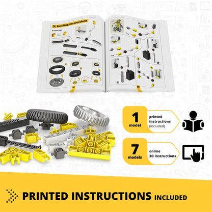 Engino Discovering STEM Robotics Set – Mini ERP 2.0 Bauen und Programmieren von Robotern mit Codierung für Kinder ab 9 Jahren (8 Modelle zum Bauen)