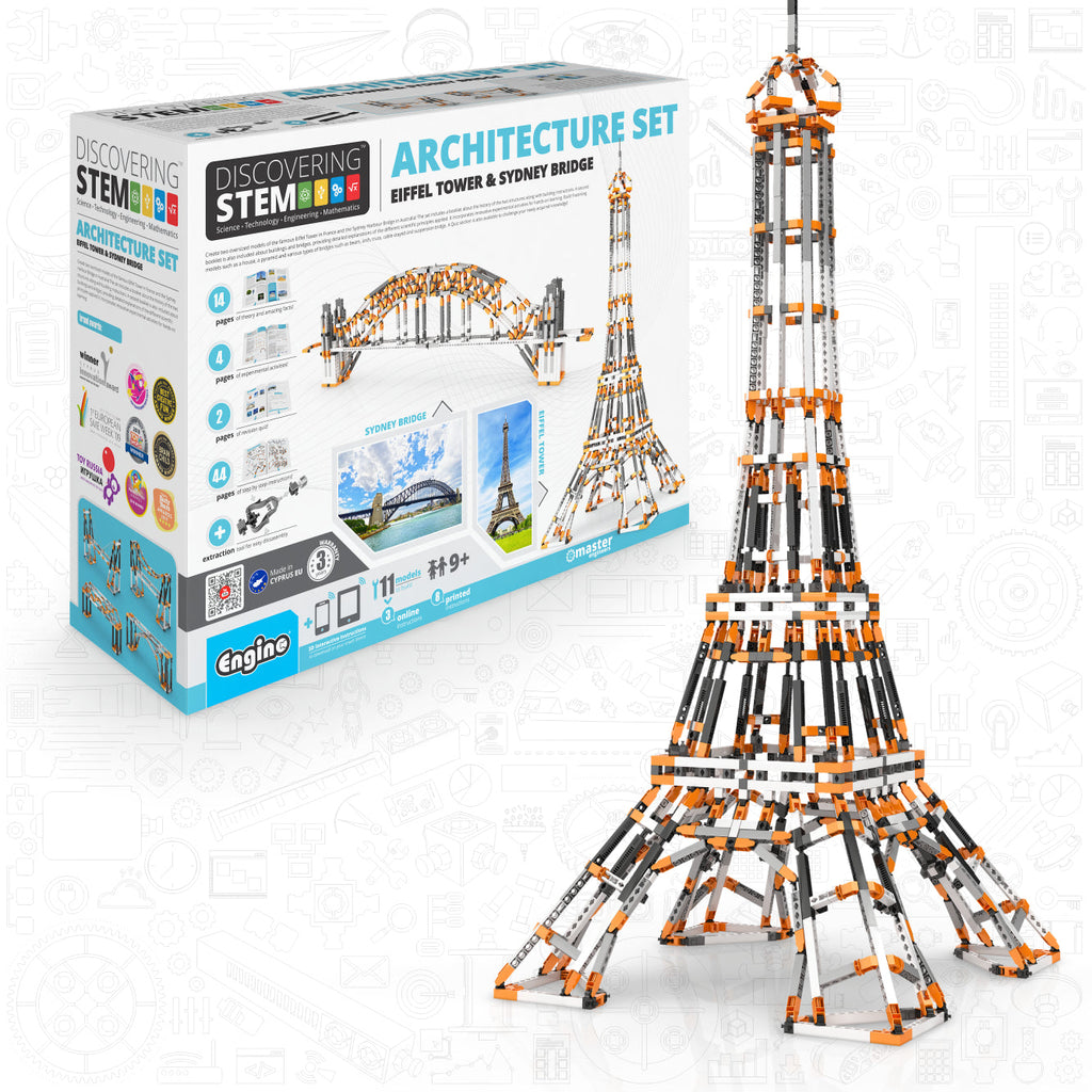 DISCOVERING STEM - ARCHITECTURE SET: Eiffel Tower and Sydney Bridge