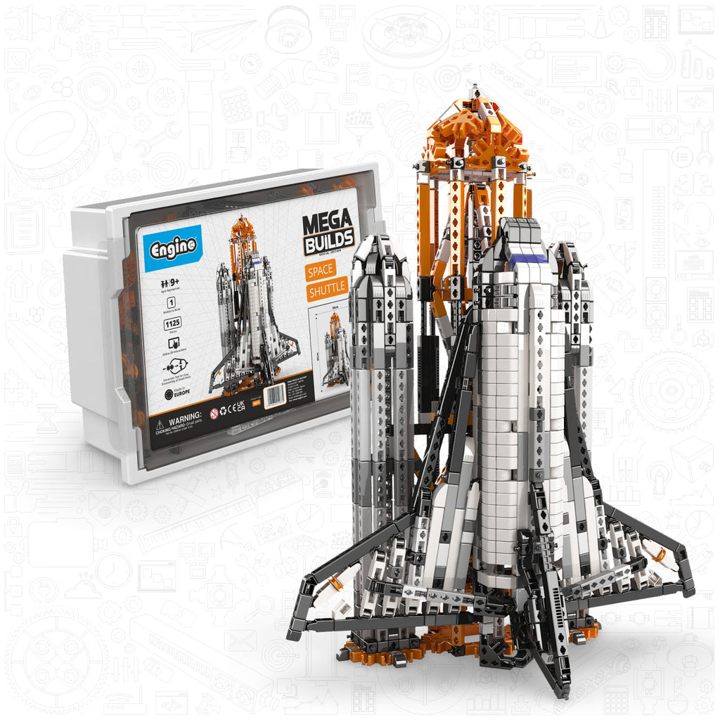 MEGA BUILDS: Challenger Space shuttle (in plastic tub with 3D interactive instructions App)
