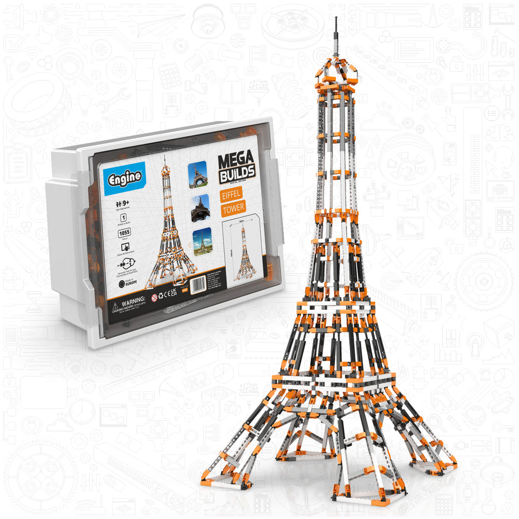 MEGA BUILDS: Eiffel Tower (in plastic tub with 3D interactive instructions App)