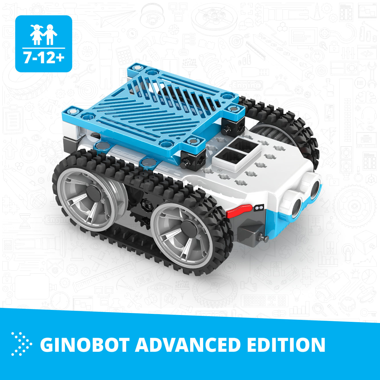 GINOBOT Advanced Edition (with ultrasound and rechargeable battery and PCB adaptor plate - in carton box)