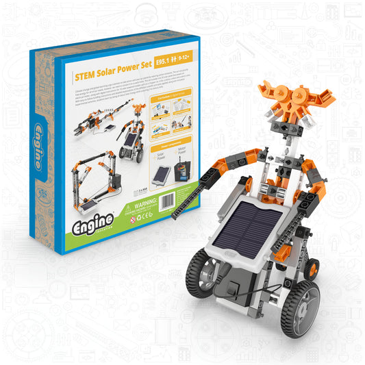 STEM Solar Power complete set (in carton box including engino parts Solar Panel + Motor)